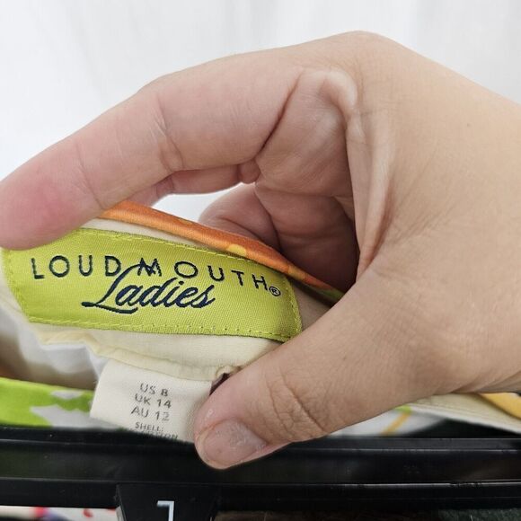 Loudmouth Ladies Skorts Size 8 Golf Skirt Colorful Paint Splatters Pockets - Picture 7 of 7